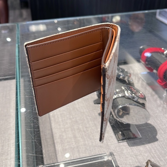 Michael Kors Men’s Women’s Cooper Logo Fabric Billfold Wallet Light Cream Multi - Picture 10 of 16